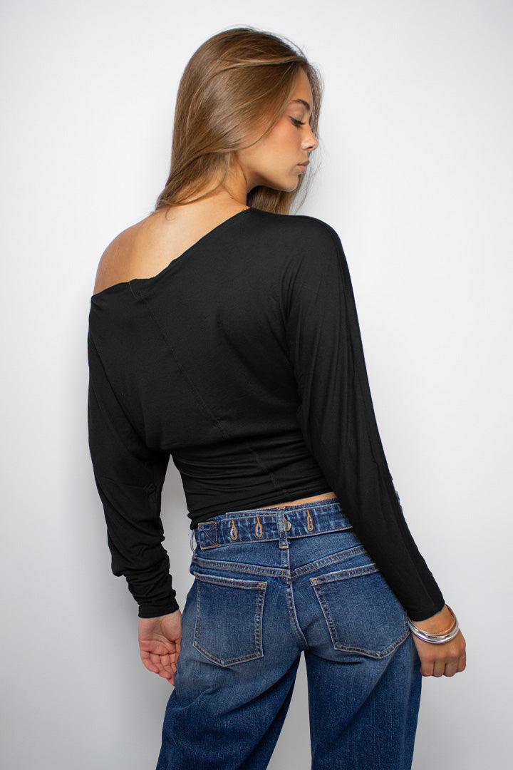 Subdued Discount - Boat-neck T-shirt