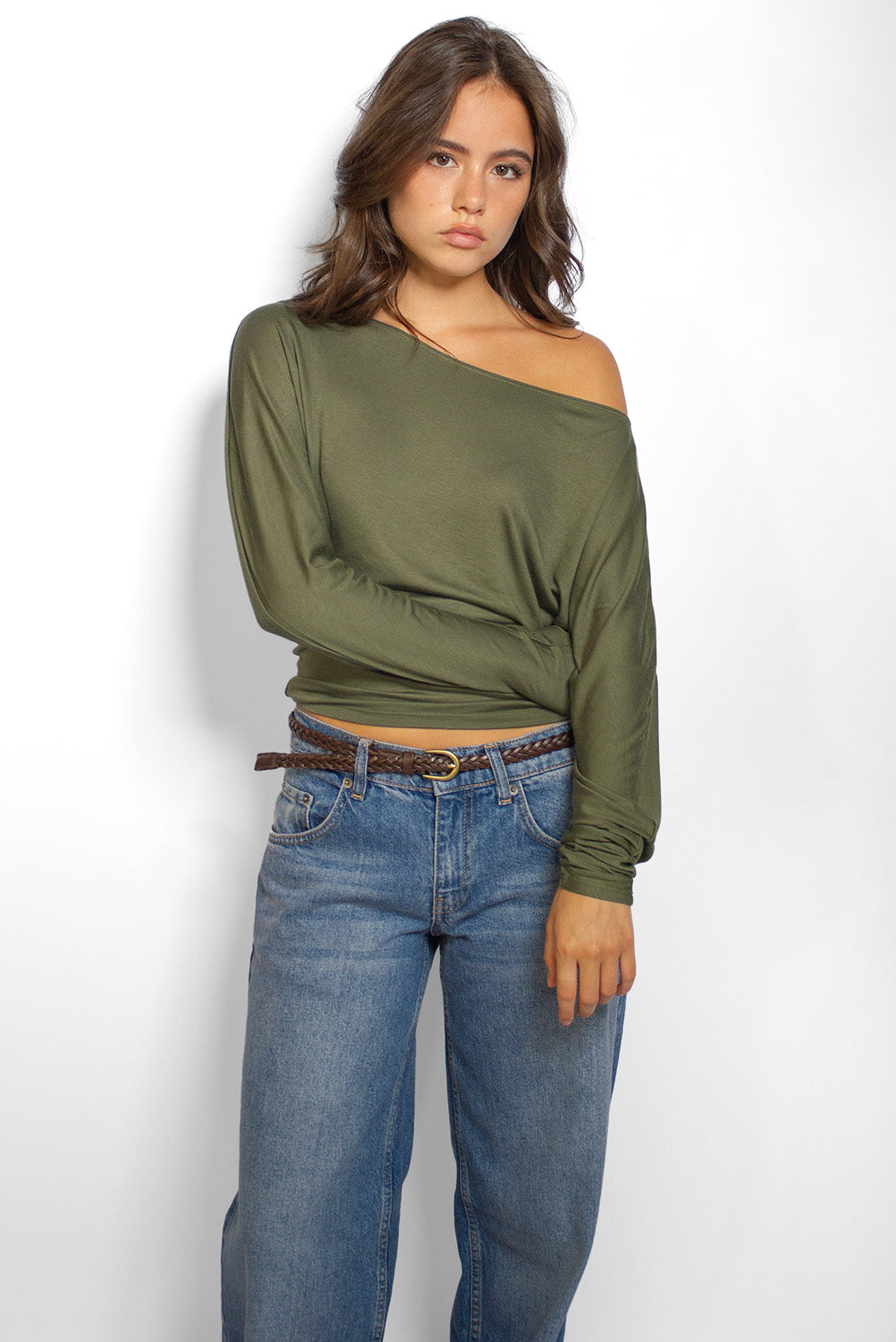 Subdued Discount - Boat-neck T-shirt