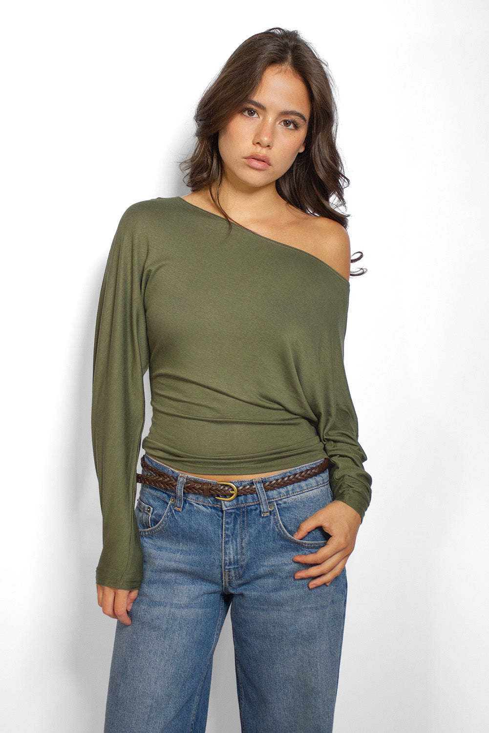 Subdued Discount - Boat-neck T-shirt