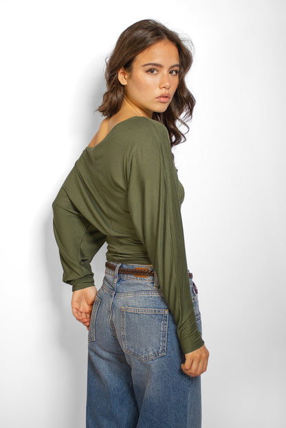 Subdued Discount - Boat-neck T-shirt
