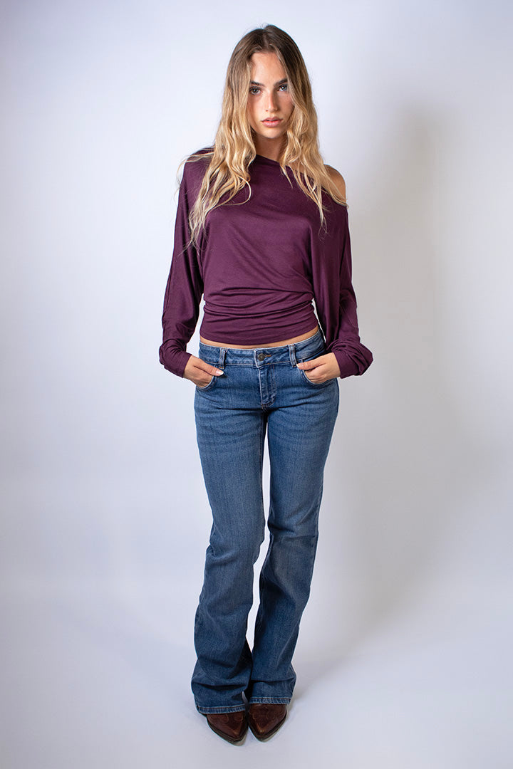 Subdued Discount - Boat-neck T-shirt