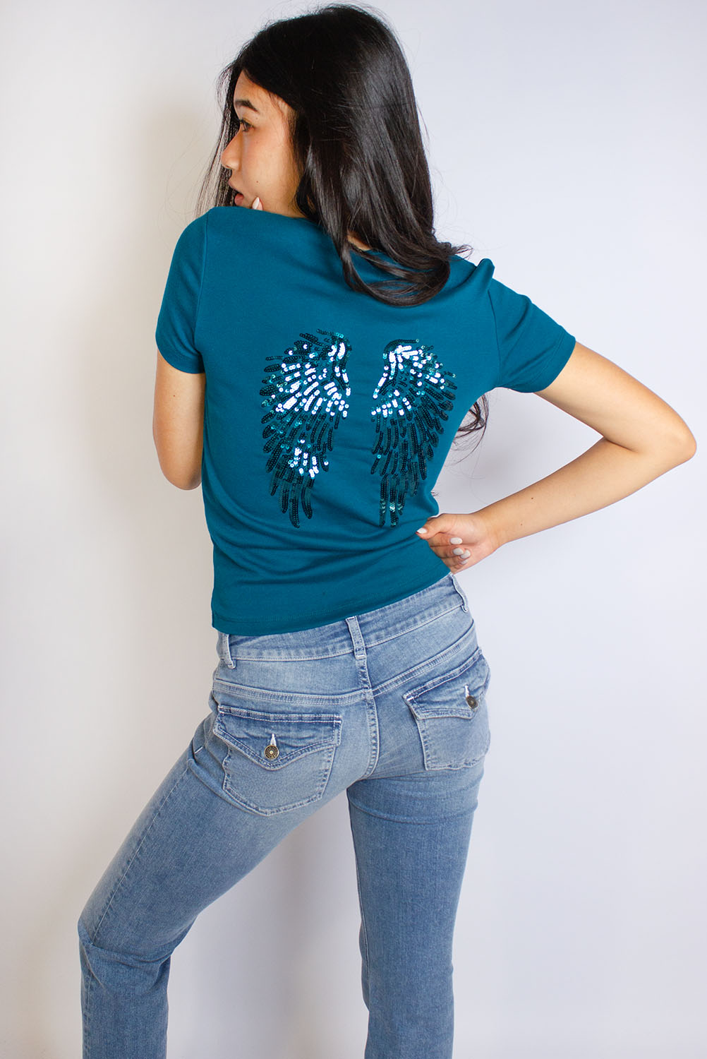 Subdued Great Value - Sequin wings T-shirt