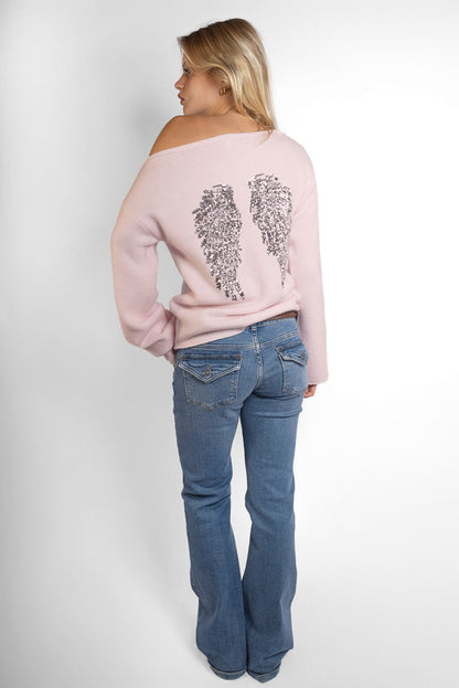 Subdued Customer Favorite - Wings sequin sweater