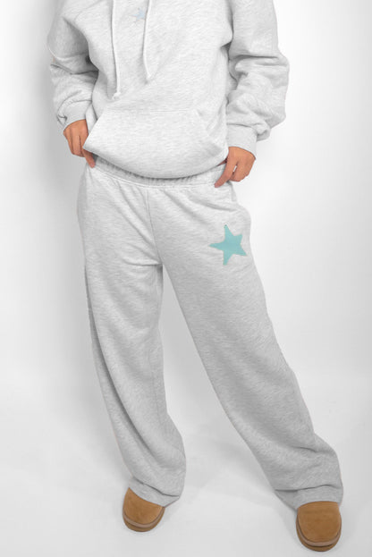 Subdued Quality - Wide-leg joggers with star patch