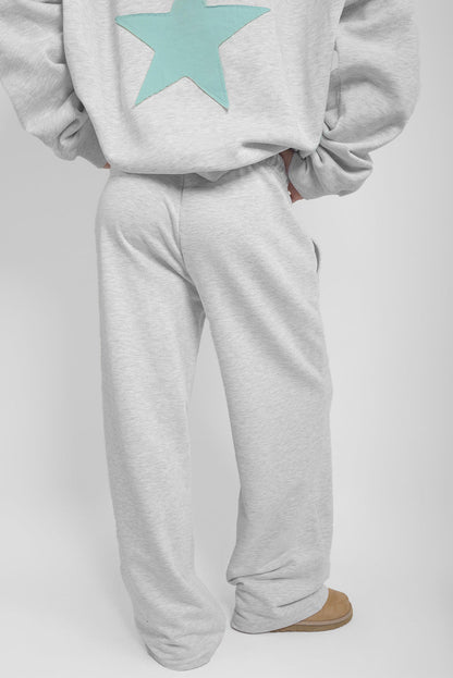 Subdued Quality - Wide-leg joggers with star patch