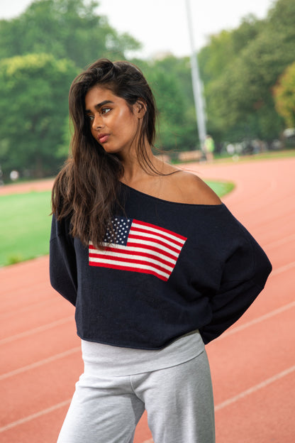 Subdued Sale - USA Flag Sweater