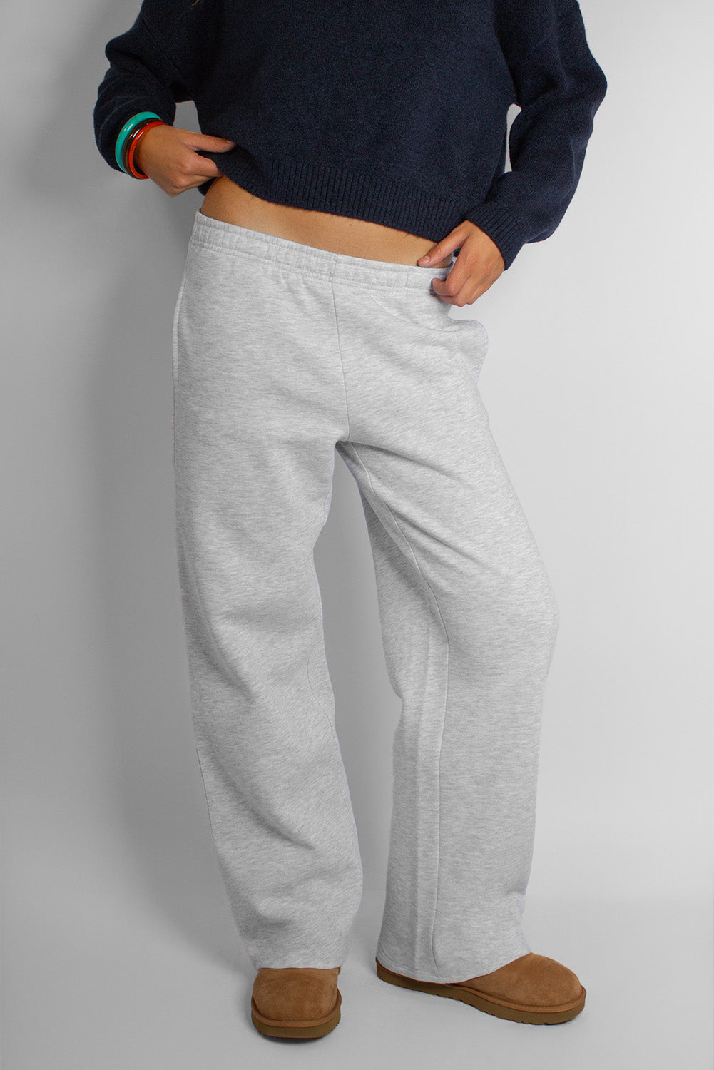 Subdued Signature - Wide-leg sweatpants