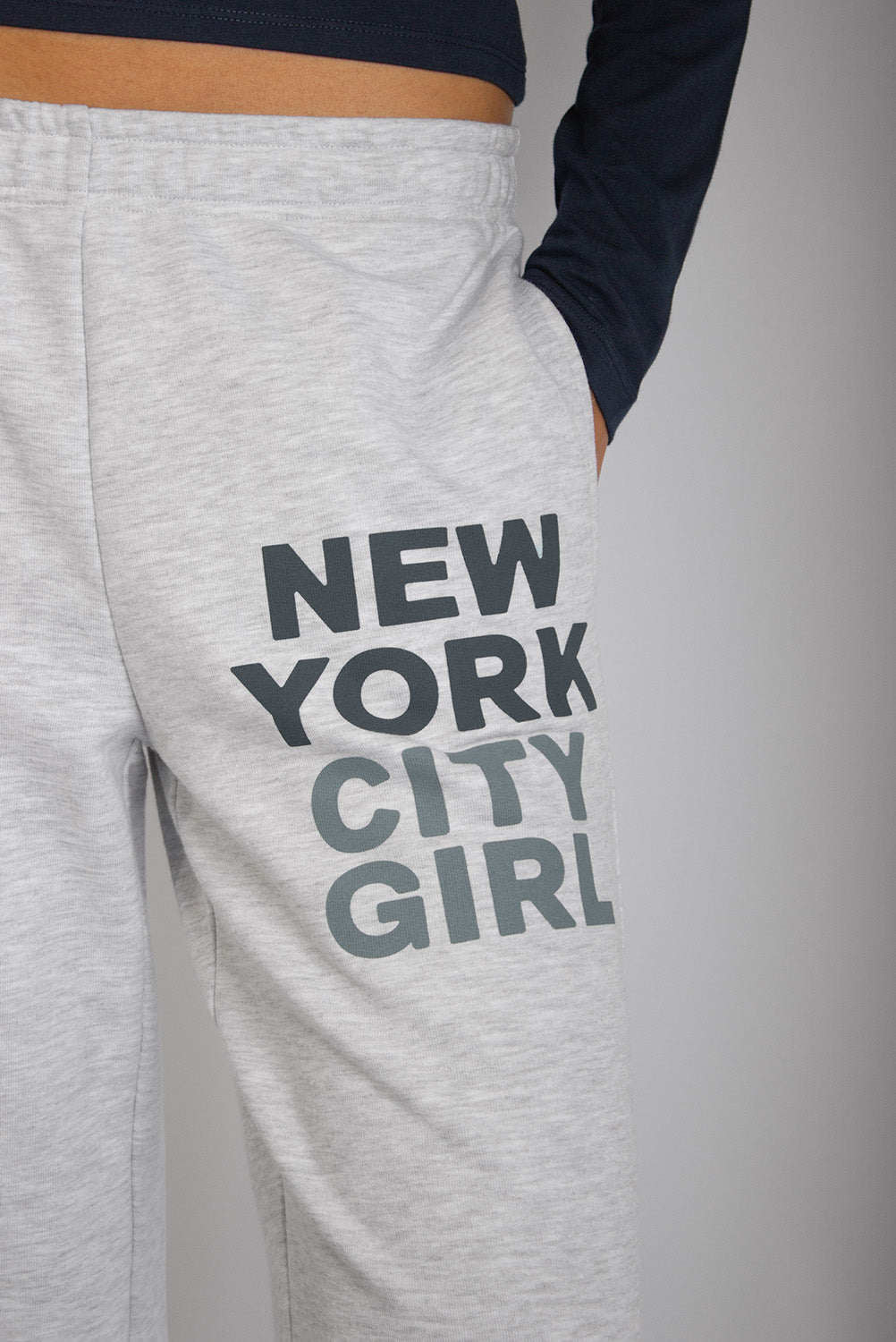 Subdued Top Pick - New York City Girl Wide-Leg Sweatpants