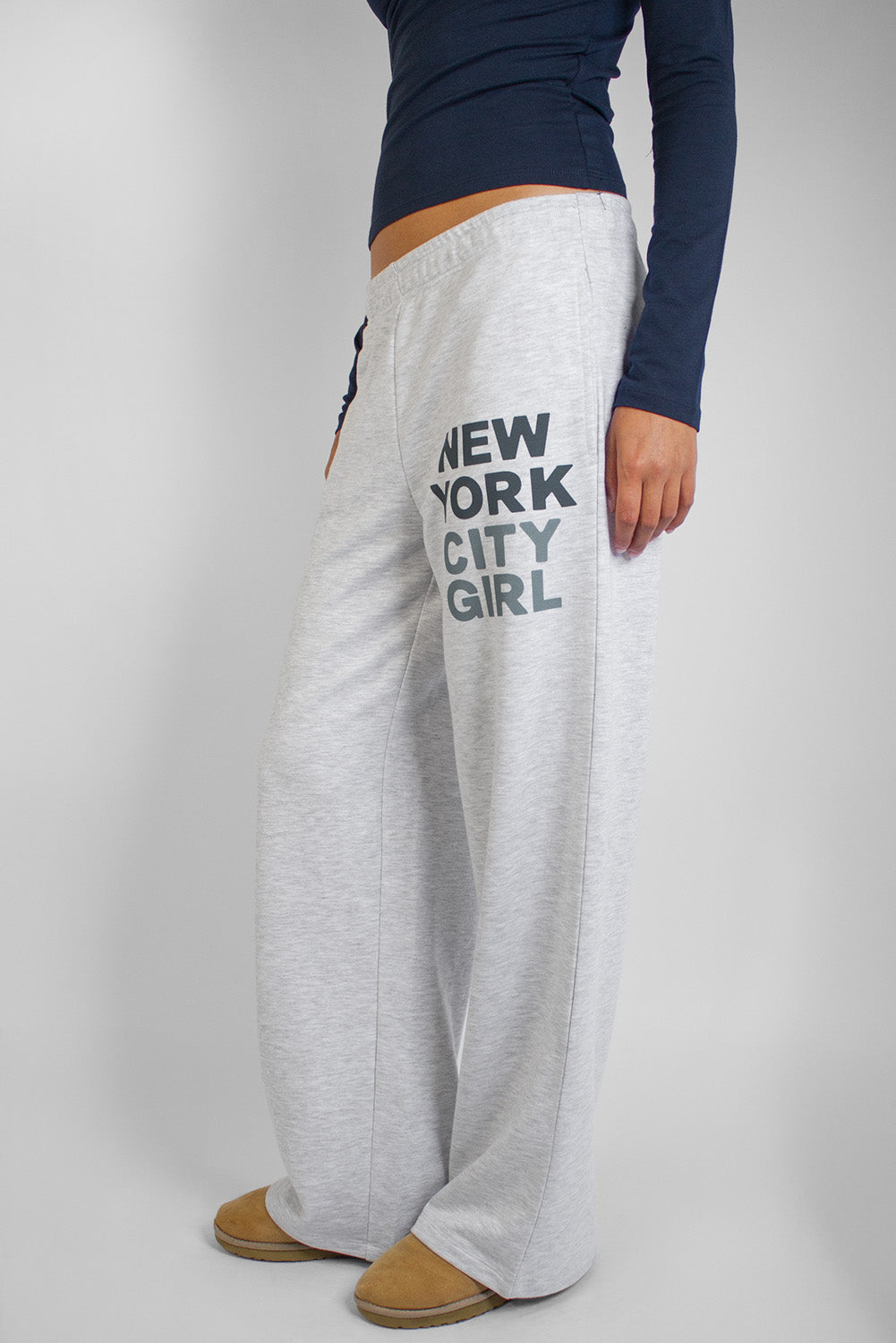 Subdued Top Pick - New York City Girl Wide-Leg Sweatpants