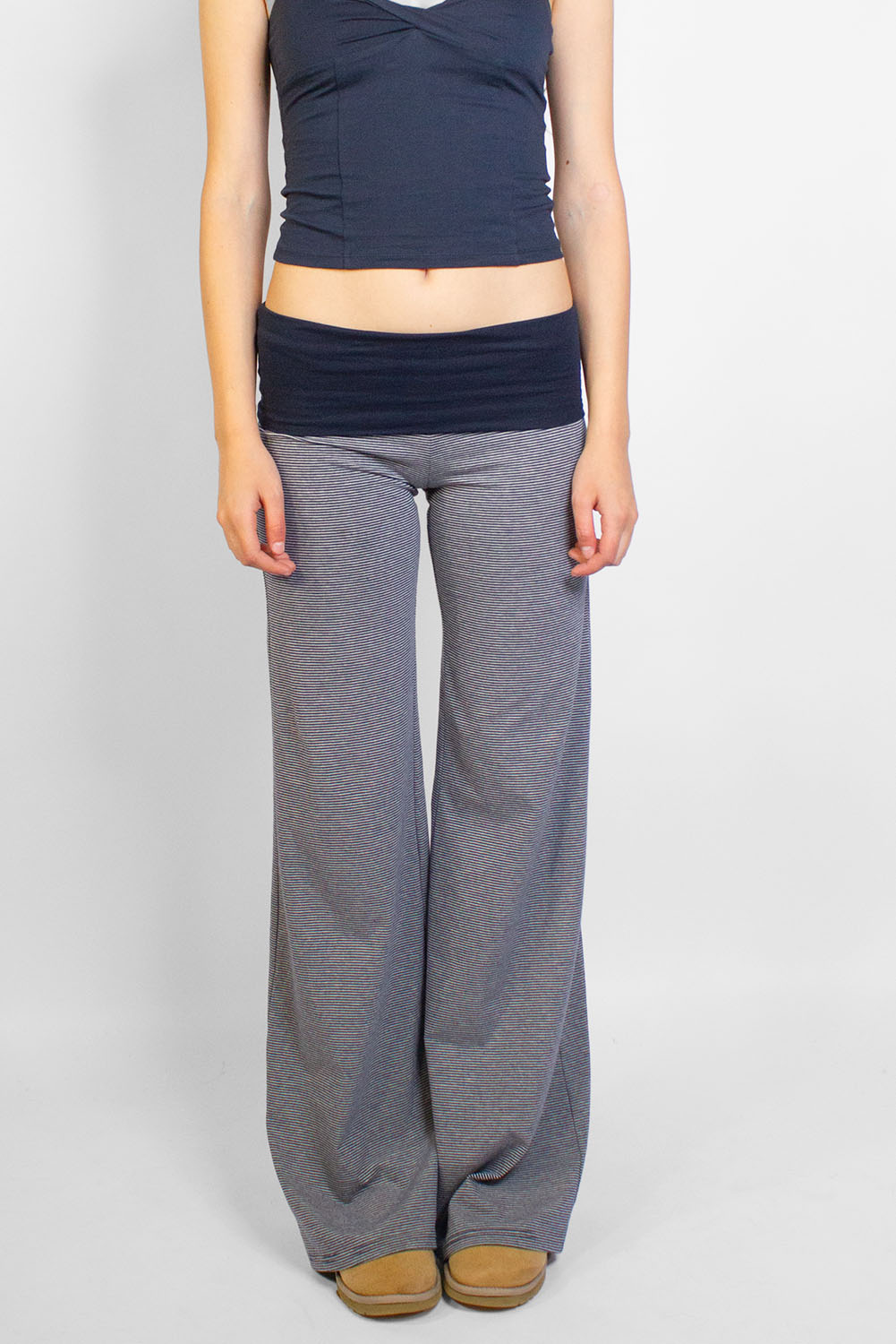 Subdued Value - Wide-leg pants with cuffs