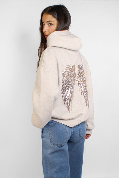 Subdued Everyday - Wings sequin hoodie