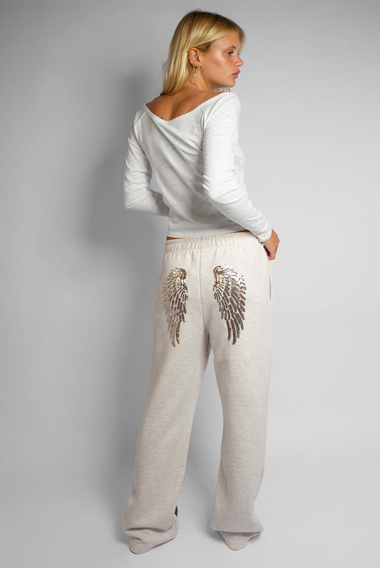Subdued Great Value - Wide-leg pants with sequined wings