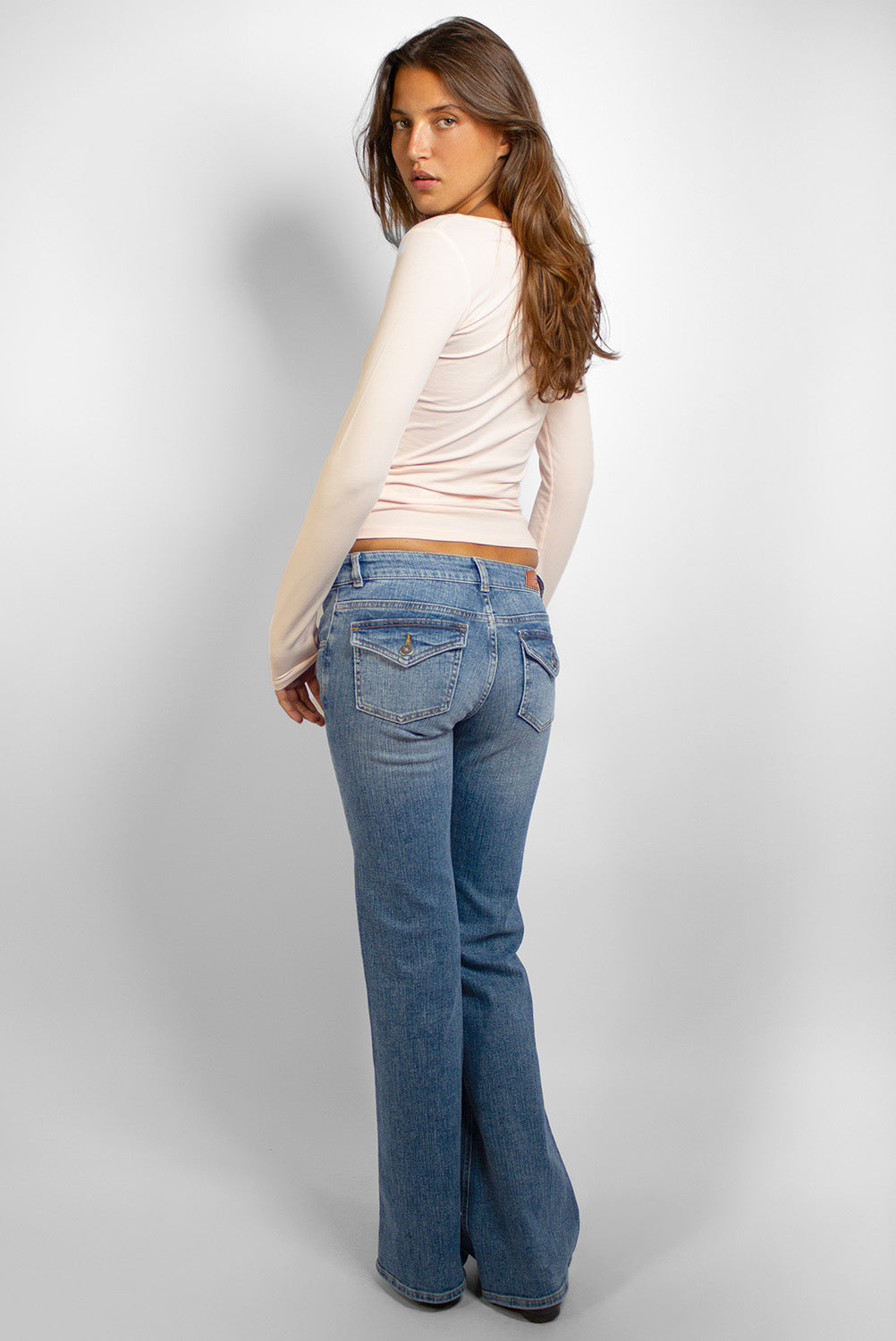 Subdued Sale - Low-Waist Flared Jeans