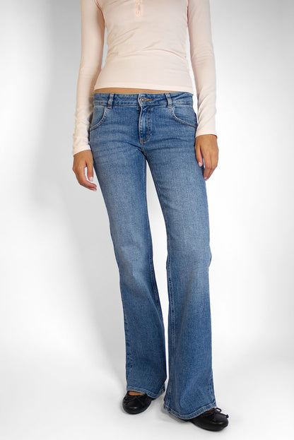 Subdued Sale - Low-Waist Flared Jeans
