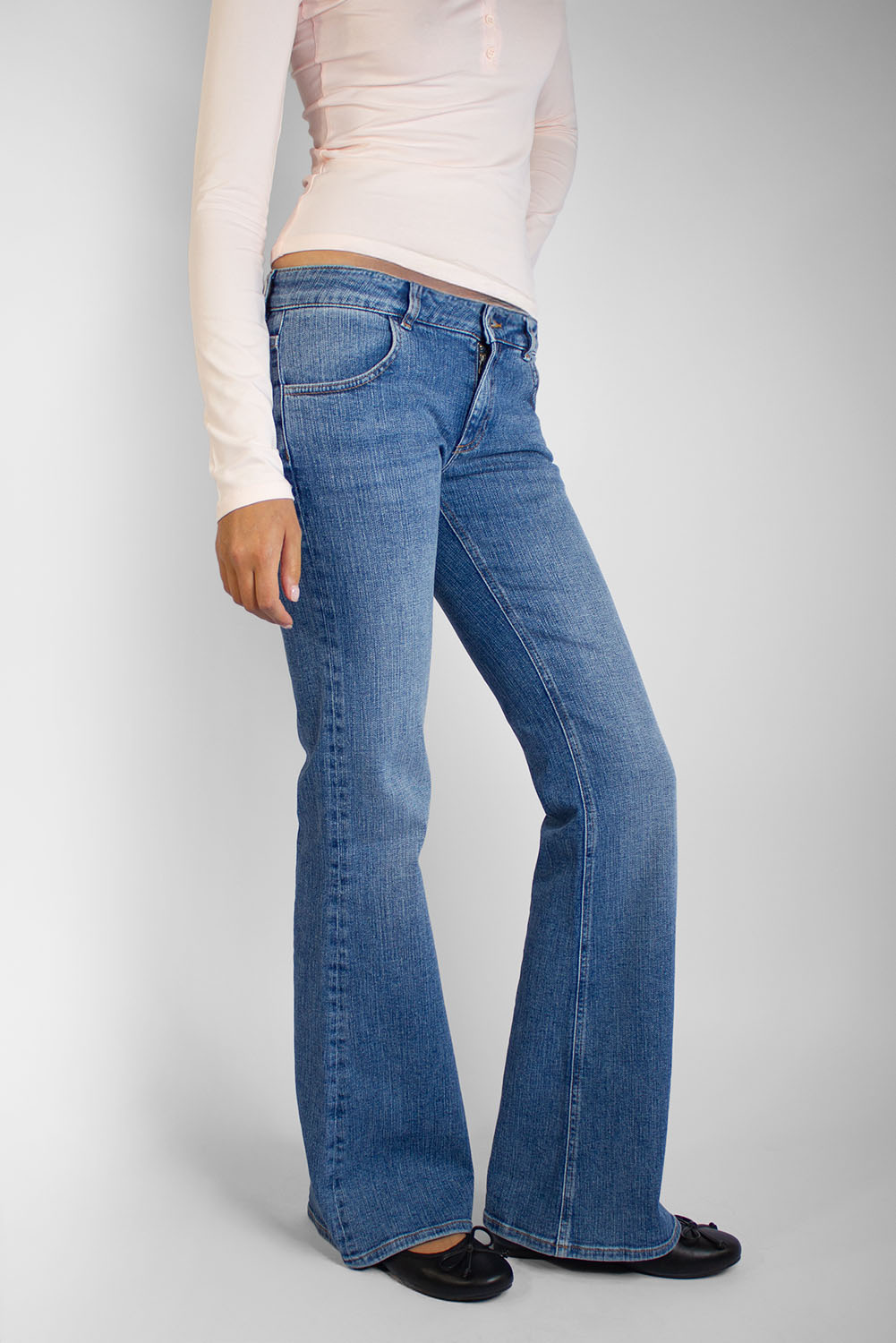 Subdued Sale - Low-Waist Flared Jeans