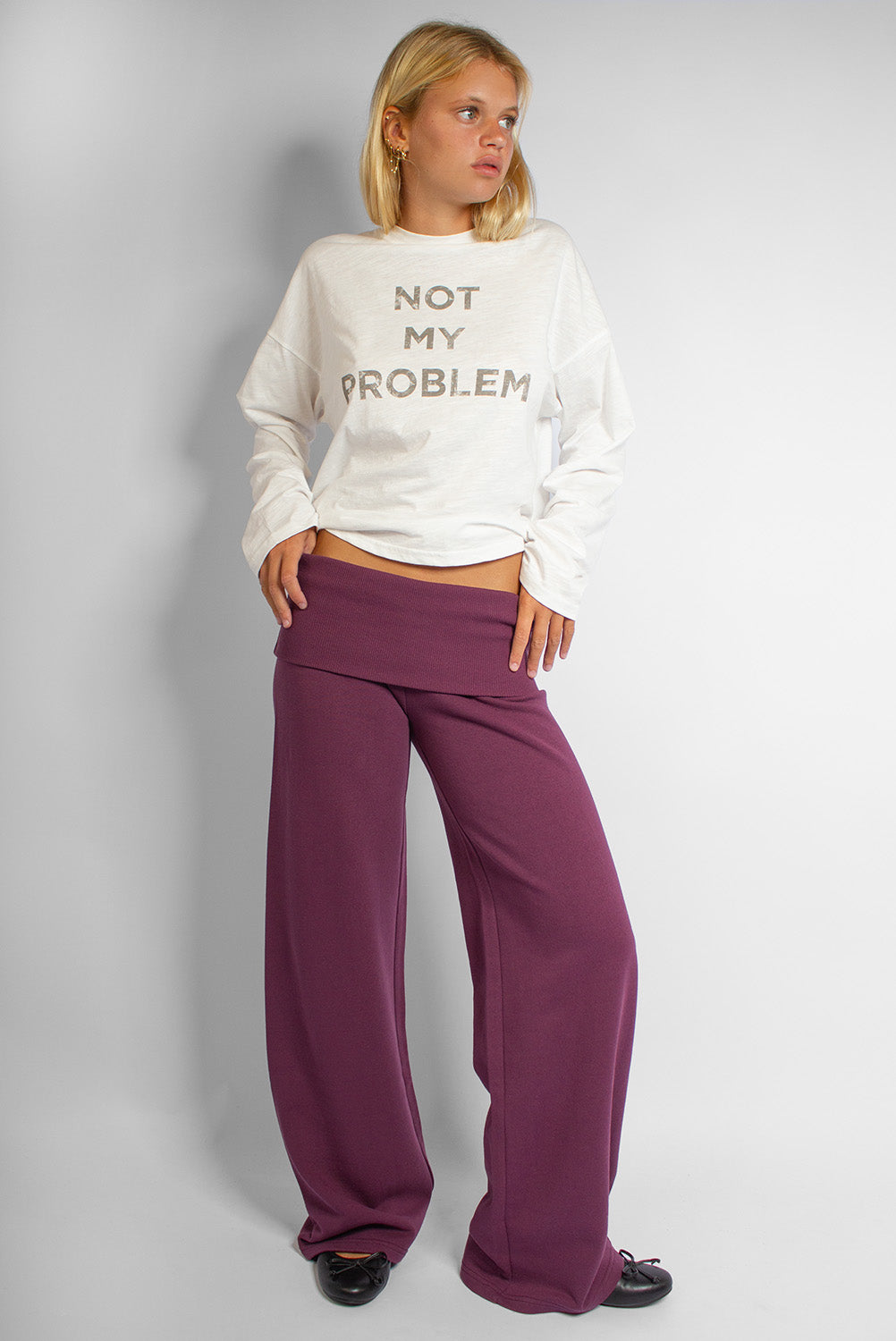 Subdued Best Seller - Wide-leg joggers with turn-up